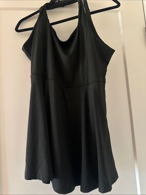 SHEIN Black One-Shoulder Swing Dress